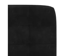 Juego de 4 sillas de comedor de terciopelo negro
