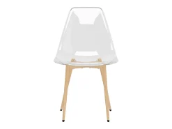 Juego de 4 Sillas de comedor transparente PET ES464198