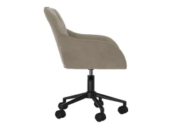 Juego de 2 sillas de comedor giratorias de terciopelo gris claro