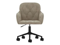Juego de 2 sillas de comedor giratorias de terciopelo gris claro