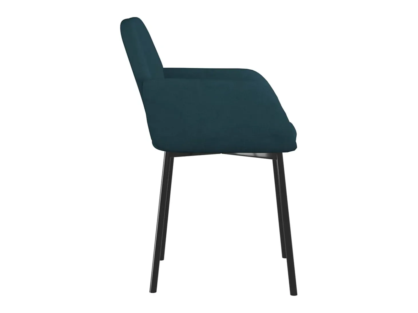 Juego de 2 sillas de comedor de terciopelo azul