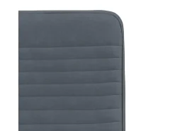 Juego de 4 sillas de comedor en terciopelo gris oscuro