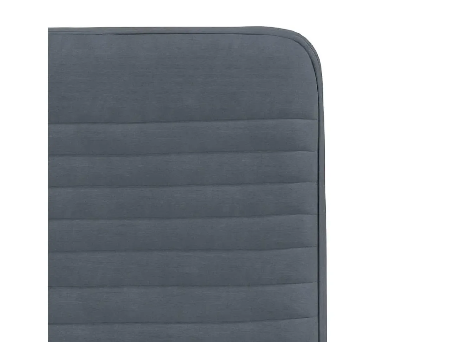 Juego de 4 sillas de comedor en terciopelo gris oscuro