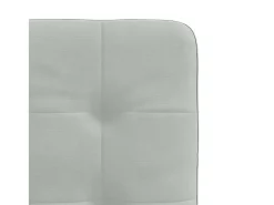 Juego de 2 sillas de comedor en terciopelo gris claro