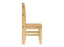 Juego de 2 sillas de comedor 40x46x99 cm madera maciza de pino