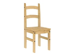 Juego de 2 sillas de comedor 40x46x99 cm madera maciza de pino