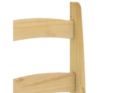 Juego de 2 sillas de comedor 40x46x99 cm madera maciza de pino