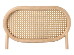 Juego de 6 sillas de comedor, silla de ocio de terciopelo, con patas de metal, ratán, color marrón