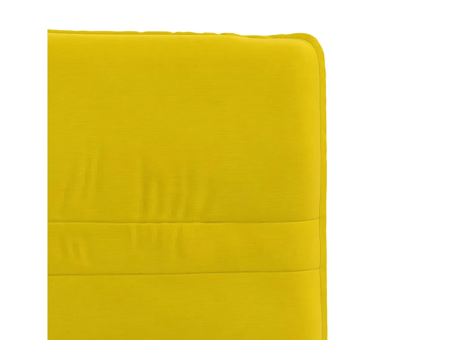 Juego de 2 sillas de comedor de terciopelo amarillo