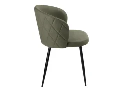 Juego de 2 sillas de comedor verdes "Boston" en ecopiel cm 56x55 78h