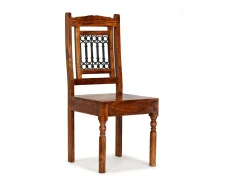 Juego de 4 sillas de comedor de madera maciza clásicas