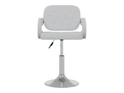 Juego de 2 Sillas de comedor giratorias cuero sintético blanco ES683552