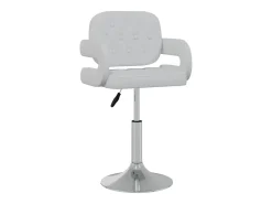 Juego de 2 Sillas de comedor giratorias cuero sintético blanco ES683552