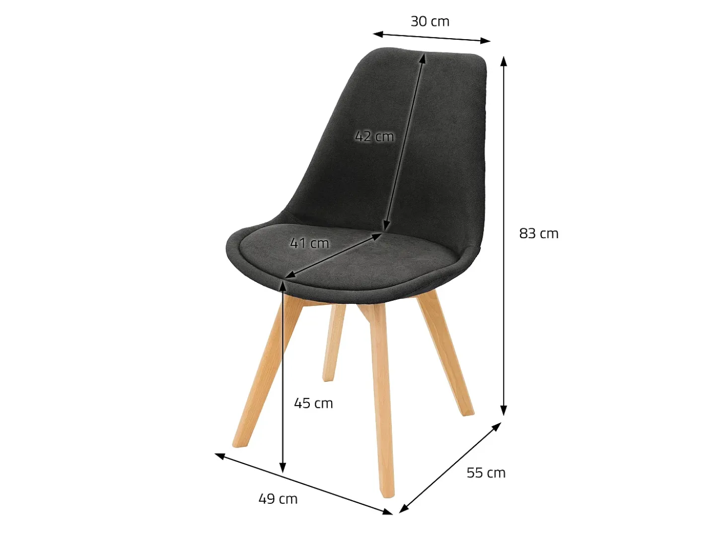 Juego de 4 Sillas de Comedor Sillas de Salón Silla de Cocina Silla de Lino Silla