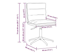 Juego de 2 sillas de comedor de piel sintética negra