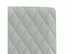 Juego de 2 sillas de comedor en terciopelo gris claro