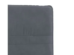 Juego de 2 sillas de comedor de terciopelo gris oscuro