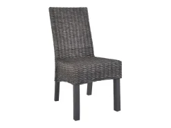 Juego de 2 Sillas de comedor ratán Kubu y madera mango marrón ES666871