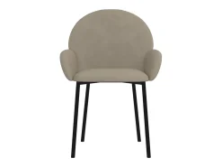 Juego de 2 Sillas de comedor terciopelo gris claro ES923369