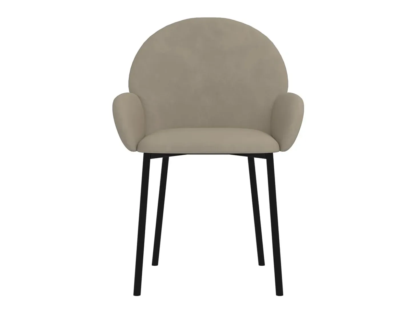 Juego de 2 Sillas de comedor terciopelo gris claro ES923369
