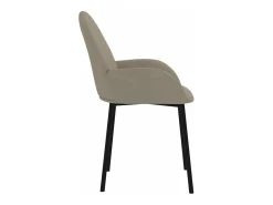 Juego de 2 Sillas de comedor terciopelo gris claro ES923369