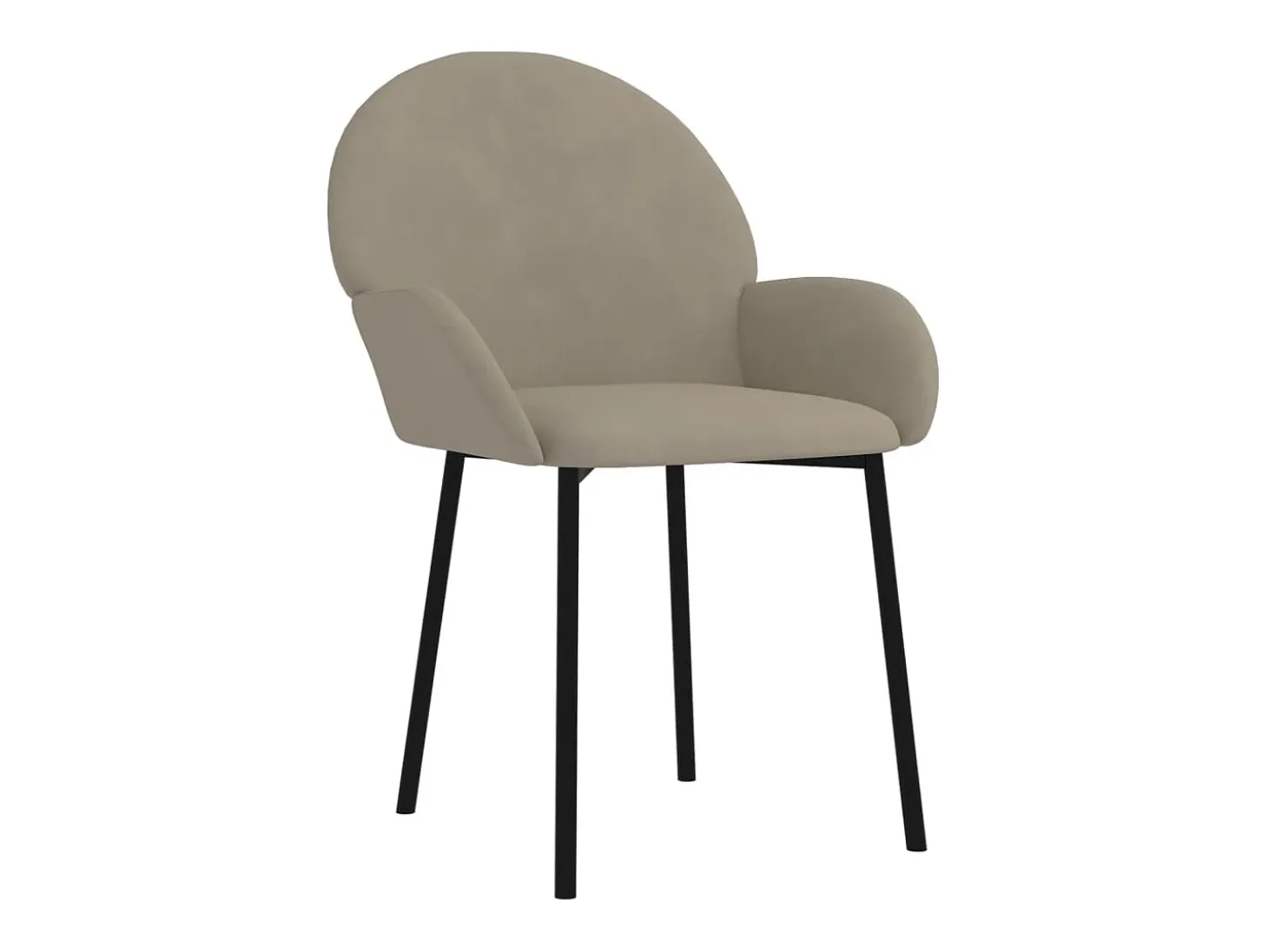 Juego de 2 Sillas de comedor terciopelo gris claro ES923369