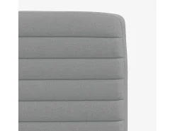 Juego de 4 sillas de comedor de tela gris claro