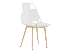 Juego de 2 Sillas de comedor transparente PET ES663859