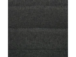Juego de 2 sillas de comedor de tela gris oscuro