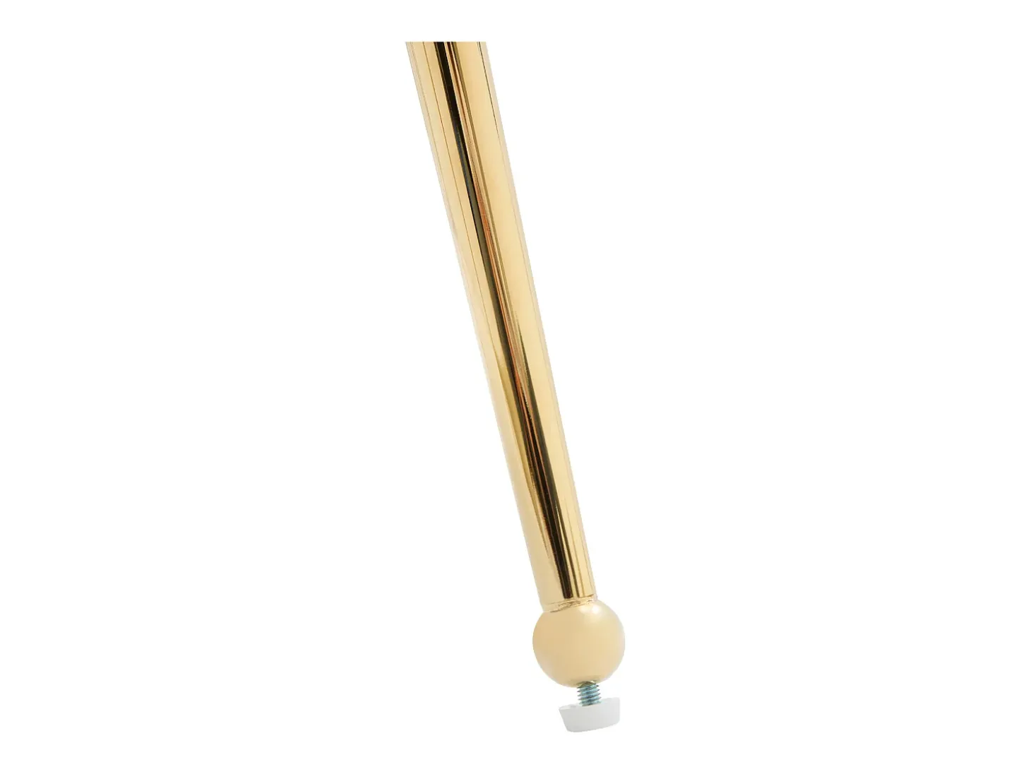 Juego de 2 sillas de comedor de terciopelo - con reposabrazos y patas de metal dorado - beige