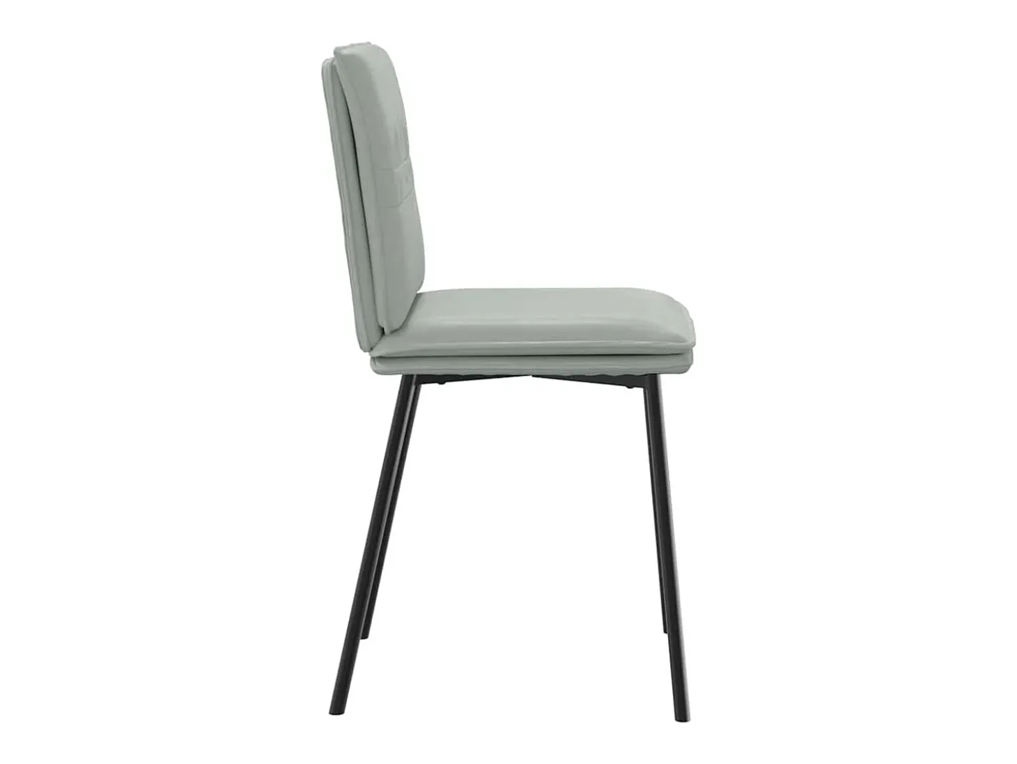 Juego de 6 sillas de comedor de terciopelo gris claro