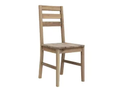 Juego de 2 sillas de comedor de madera maciza de acacia