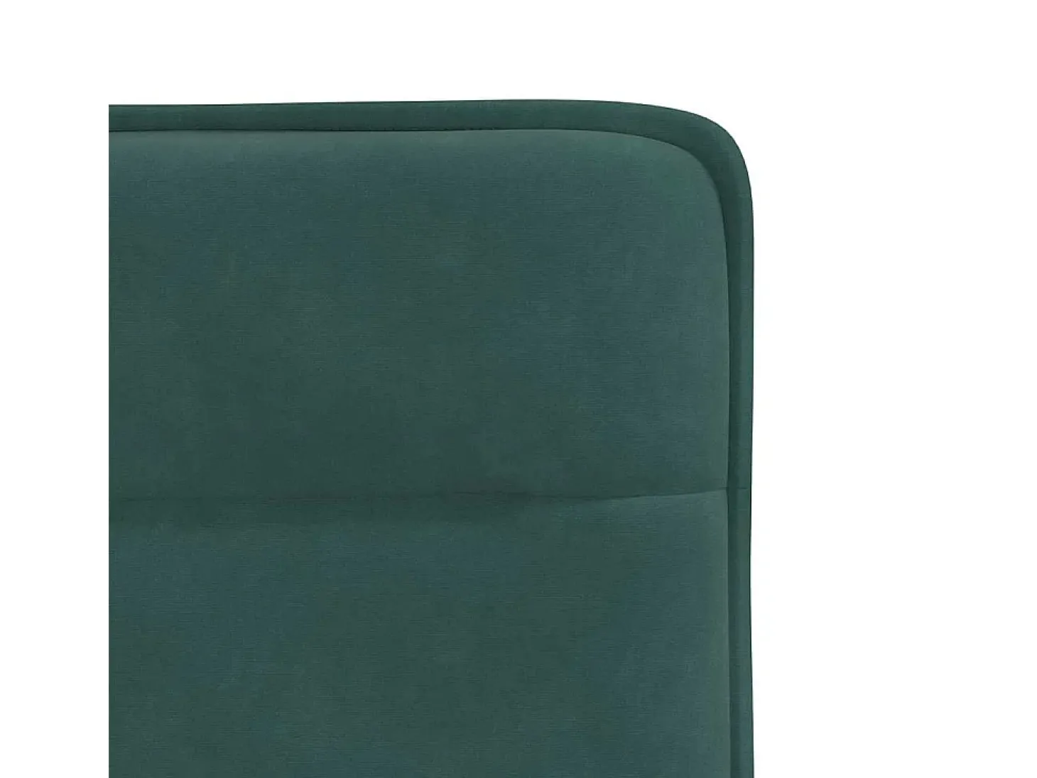Juego de 2 sillas de comedor de terciopelo verde oscuro