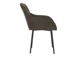 Juego de 2 Sillas de comedor terciopelo gris oscuro ES251056