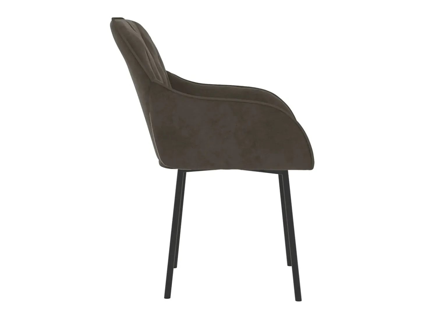 Juego de 2 Sillas de comedor terciopelo gris oscuro ES251056