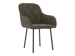 Juego de 2 Sillas de comedor terciopelo gris oscuro ES251056