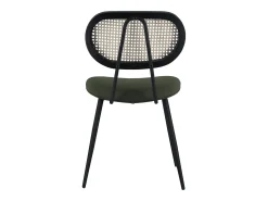 Juego de 2 sillas de rejilla color verde caqui ELENA