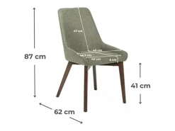 Juego de 4 sillas de salón modernas 