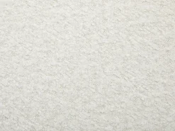 Juego de 6 sillas de tejido bouclé y madera de hevea - Blanco y negro - WILANA