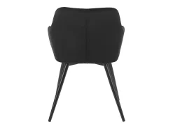 Juego de 2 sillas de terciopelo negras BERTILLE