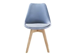 Juego de 4 sillas de terciopelo estilo escandinavo para salón cocina Smart Soft Stock - Azul
