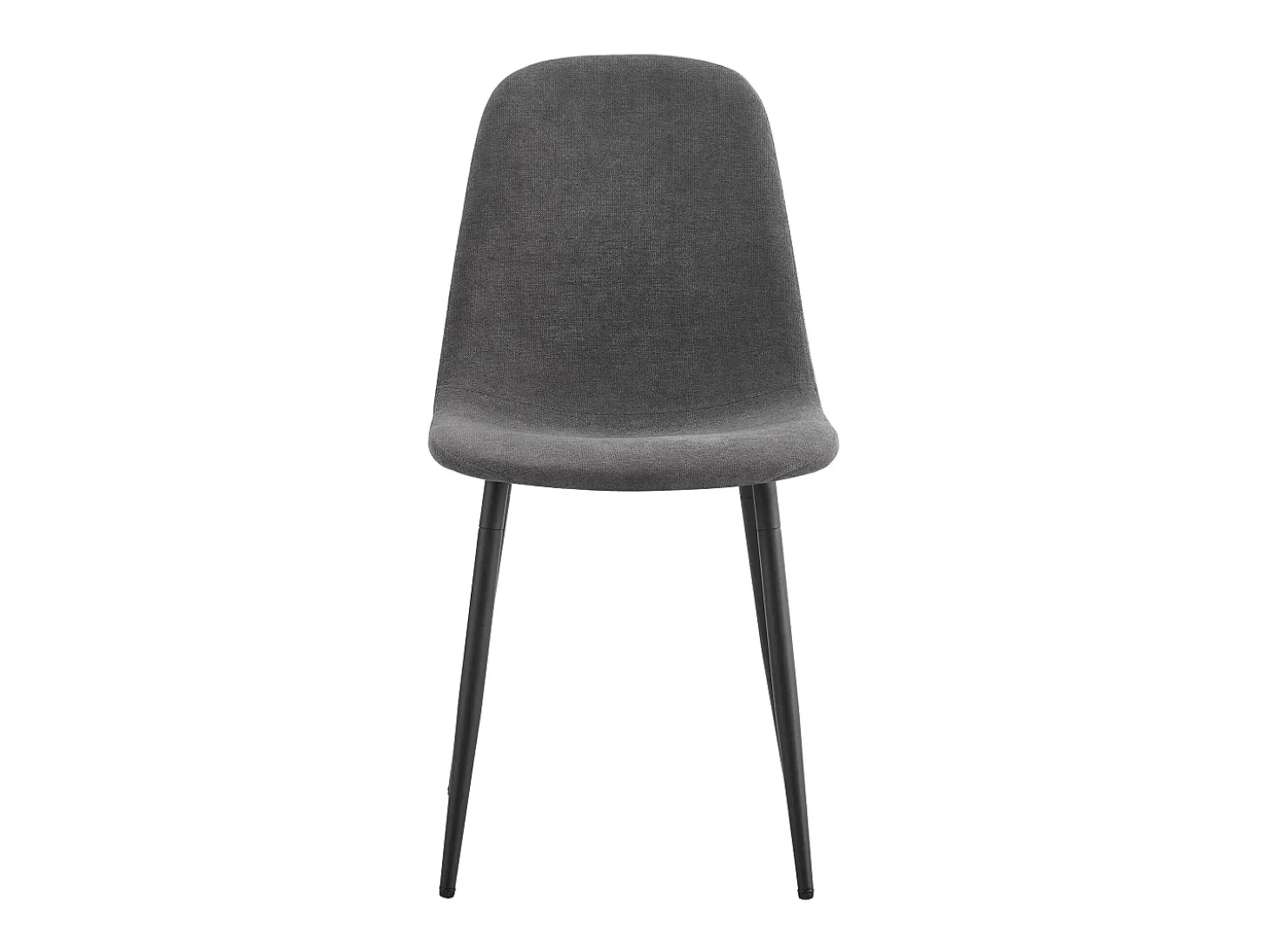 Juego de 4 sillas escandinavas, asiento vintage de ante sintético y patas de metal – gris