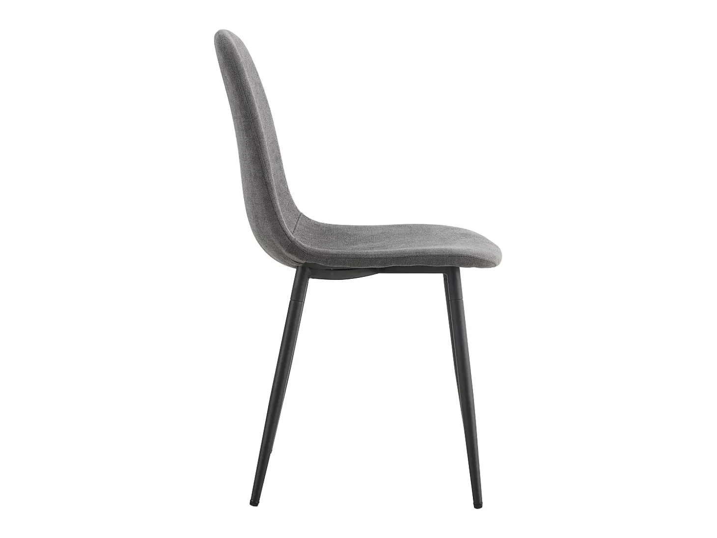 Juego de 4 sillas escandinavas, asiento vintage de ante sintético y patas de metal – gris