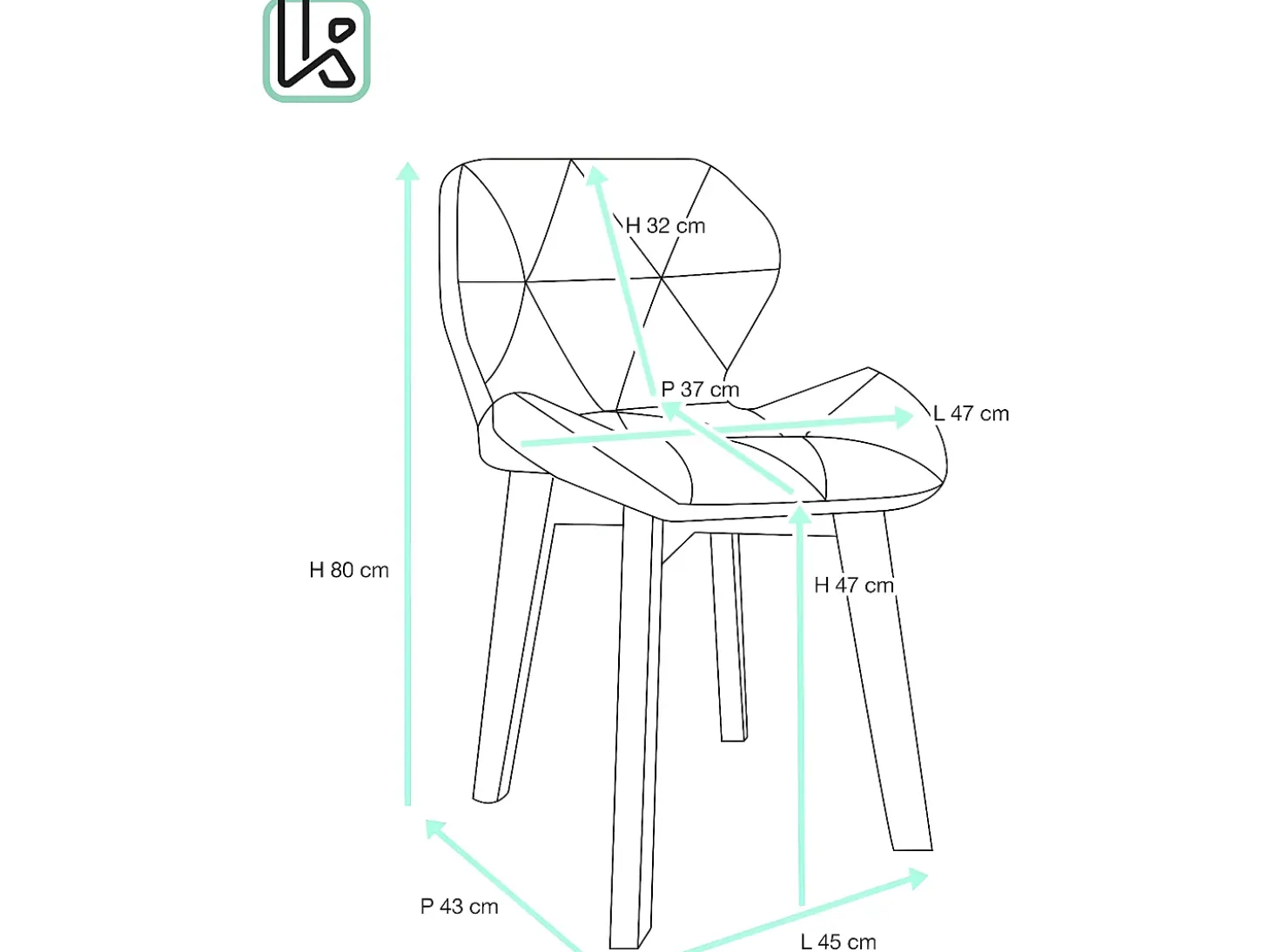 Juego de 2 sillas escandinavas para comedor o sala de estar, asiento acolchado de cuero sintético acolchado, patas de madera de haya clara FATI (blanco)