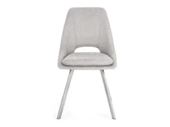 Juego de 2 sillas Kashar modernas – Elegancia contemporánea-Color Gris claro