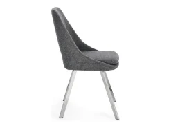 Juego de 2 sillas Kashar modernas – Elegancia contemporánea-Color Gris claro