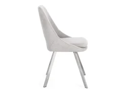 Juego de 2 sillas Kashar modernas – Elegancia contemporánea-Color Gris claro