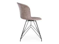 Juego de 2 sillas KUNA: Elegancia minimalista y comodidad para el día a día-Color Negro