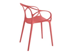 Juego de 2 sillas modernas "Mistral" para el comedor en polipropileno versátil cm 57x55 80h