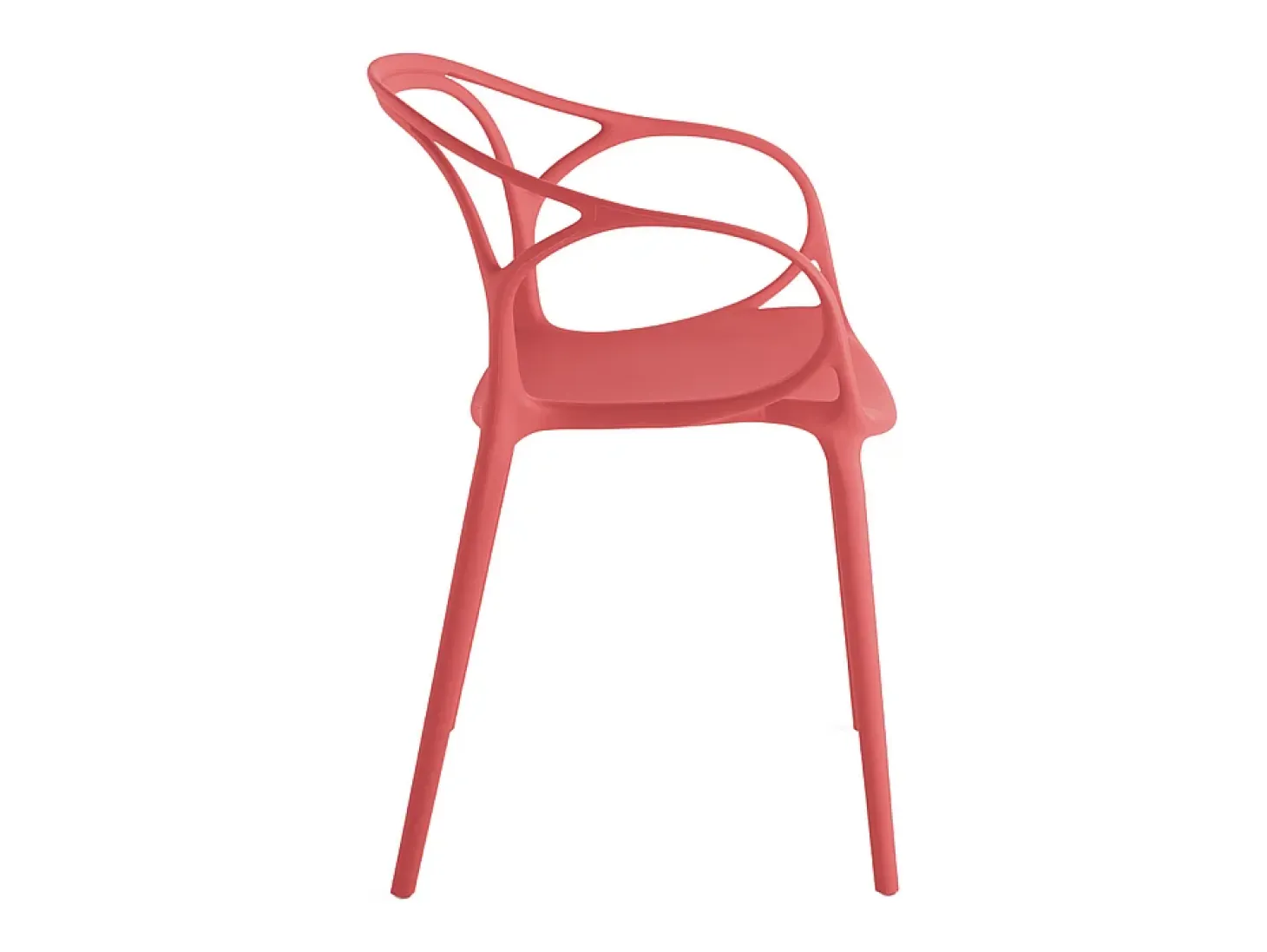 Juego de 2 sillas modernas "Mistral" para el comedor en polipropileno versátil cm 57x55 80h